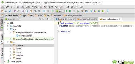 How To Create Drawable Resource Xml File In Android Studio Abhi Android