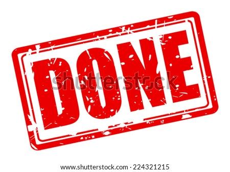 Done Red Stamp Text On White Stock Vector (Royalty Free) 224321215 - Shutterstock