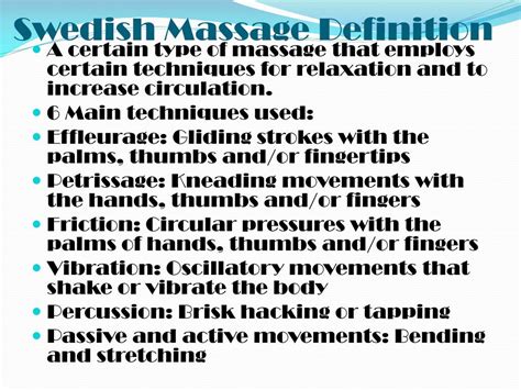 Ppt Swedish Massage Powerpoint Presentation Free Download Id3103661
