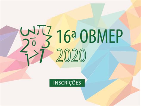 Olimpíada Brasileira De Matemática Das Escolas Públicas Abre Inscrições