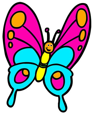 Butterfly Clipart | Butterfly clip art, Butterfly drawing, Cartoon butterfly