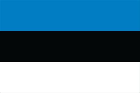 Visitors can see the blue, black and white flag rise every day in tallinn. ESTONIA FLAG - Elmers Flag and Banner