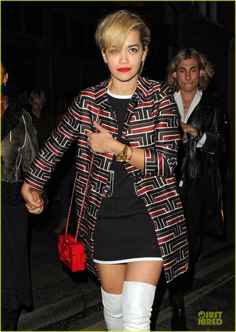 Rita Ora Calvin Harris Hold Hands At Daft Punk Party Photo