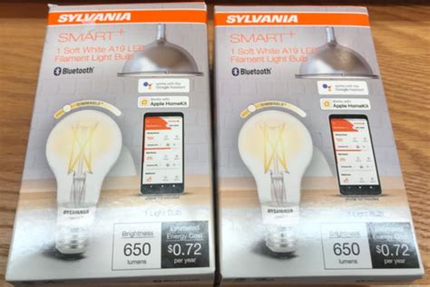 Sylvania Smart Led A19 Light Bulb 65watt 600 Lumens Dimmable Soft