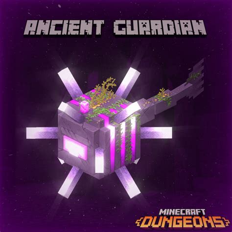 Minecraft Dungeons Ancient Guardian V2 By Johnnynguyenn On Deviantart