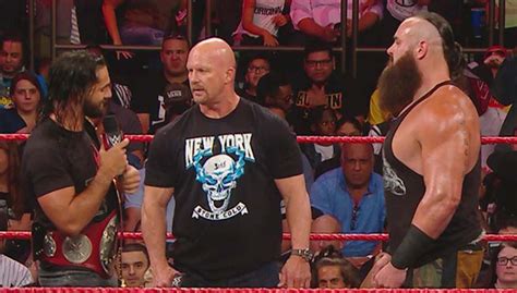Steve Austin Seth Rollins Braun Strowman Raw 9 9 19 411mania