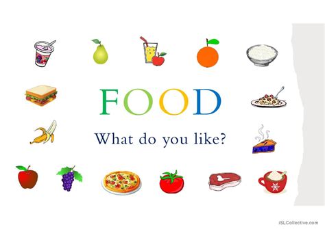Food What Do You Like Vocabulary English Esl Powerpoints