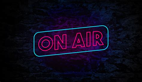On Air Neon Sign On Brick Wall Stock Photo Download Image Now Istock
