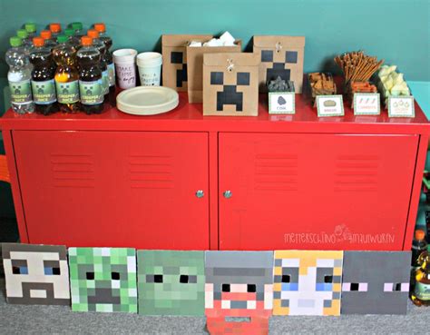 Hier ist unsere neuste kreation. Minecraft Kinder Geburtstag - selber machen / Rezepte, Deko, Buffet | Minecraft geburtstag ...
