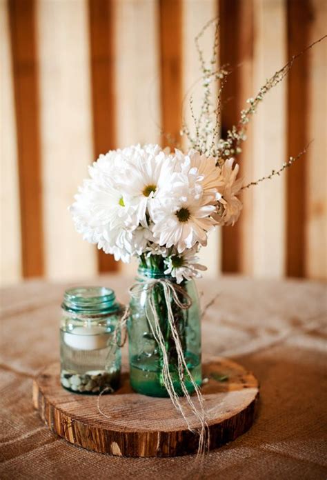 Country theme wedding ideas cover every single aspect of a country chic wedding, from the wedding ceremony to the reception and. 12 Country Wedding Wood Centerpieces - Unique & Cheap ...
