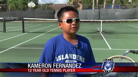 Year Old Tennis Prodigy Awes Observers With Early Talent YouTube