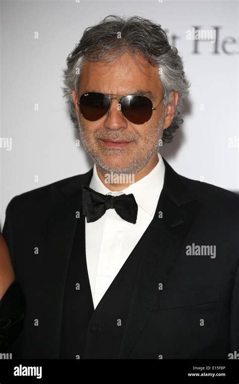 Cannes France 22nd May 2014 Italian Opera Singer Andrea Bocelli