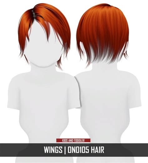 Kids And Toddler Version Male Hair By Thiago Mitchell By Redheadsims 17a