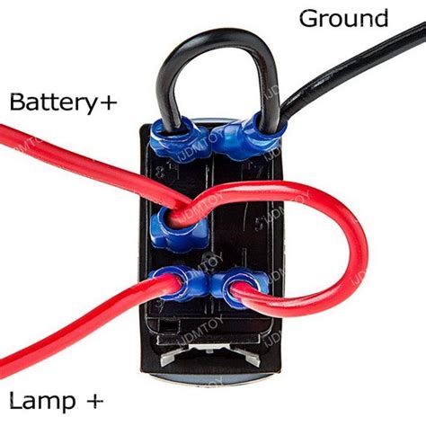4 prong 4 pin rocker switch wiring diagram for your needs how to wire prong light switch best 4 relay wiring 2 prong usb car toggle switch wiring diagram 5-Pin SPST ON/OFF Blue LED Indicator Rocker Switch For Fog Lamp