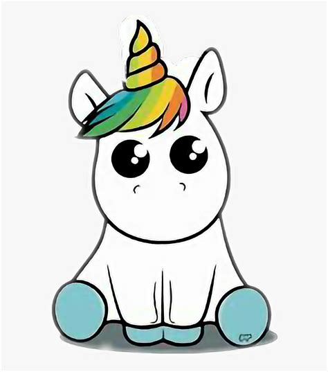 Imagenes De Unicornios Para Dibujar - Kawaii Unicorn, HD Png Download