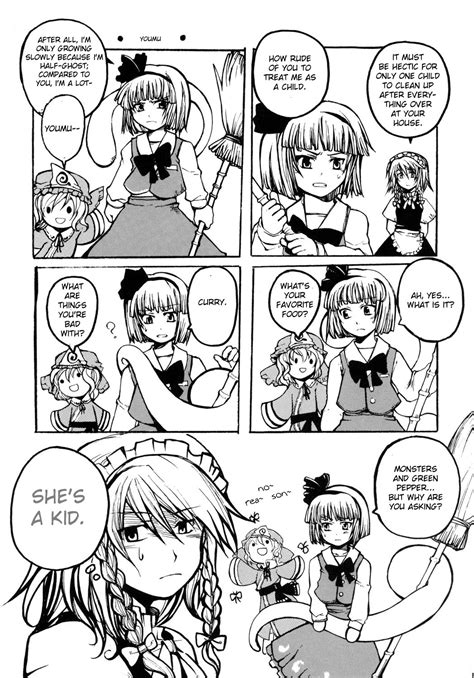 Safebooru 3girls Comic Female Hard Translated Highres Izayoi Sakuya Konpaku Youmu Monochrome