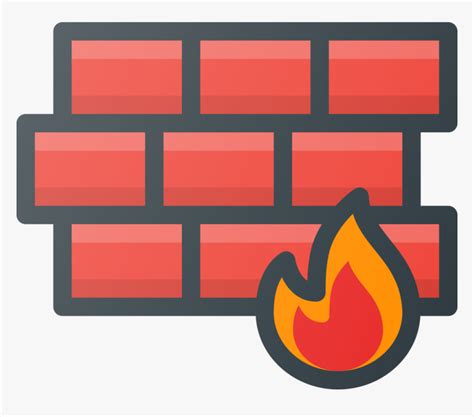 Red Firewall Icon Free Red Firewall Icons