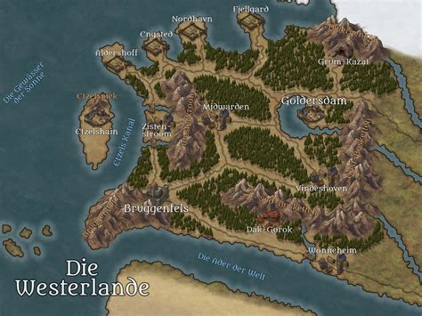 The Westerlands A Map For One Of My Current Campaigns Inkarnate