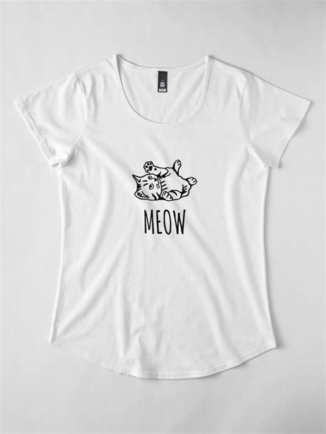 Black White Cat Meowlovers Cat Womens Shirts Black Shirts