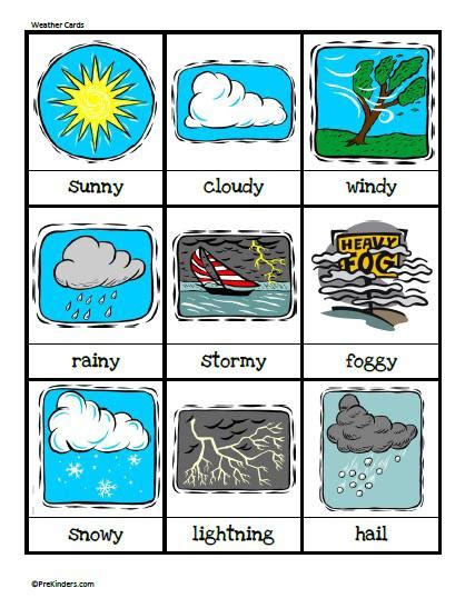 Free Printable Weather Flash Cards Bc8