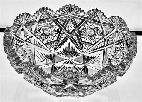 Antique Libbey American Brilliant Period Cut Glass Bowl Etsy Singapore