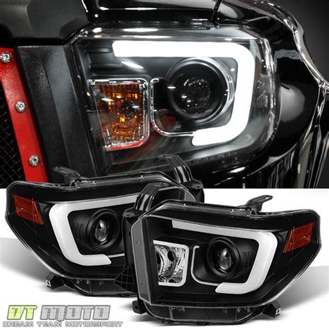 Nice Amazing For 2014-2017 Toyota Tundra LED DRL Black Projector