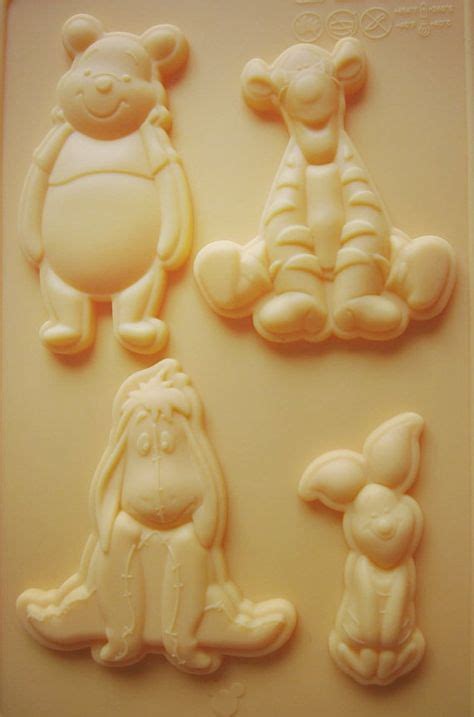 Winnie The Pooh Silicone Mold ♥ Quantity 1 Mold With 4 Cavities ♥ Material Food Grade