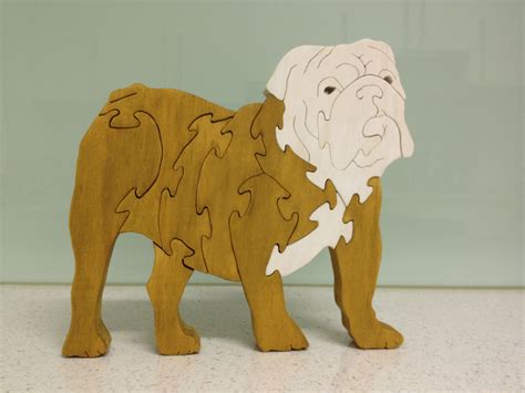Bulldog Wood Puzzles Wooden Puzzles Scroll Saw