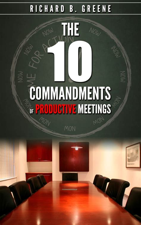 Book - The 10 Commandments of Productive Meetings | Productivity, 10