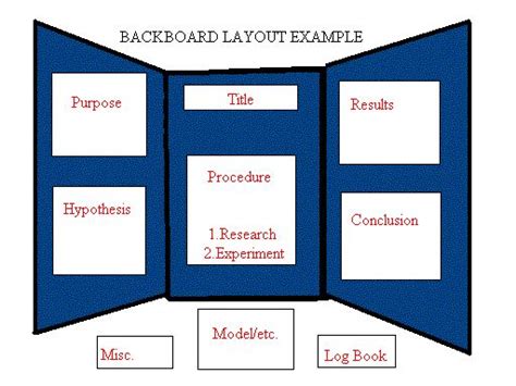 Science Project Board Layout Examples They Are Very Clear When Viewed