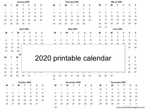 The new year is always a fresh start, and of course a new opportunity to get organized! Free 2020 printable calendar template