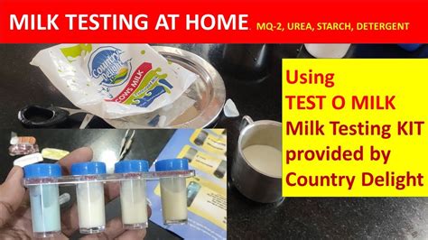 Milk Testing At Home Using Country Delight Milk Testing Kit Youtube