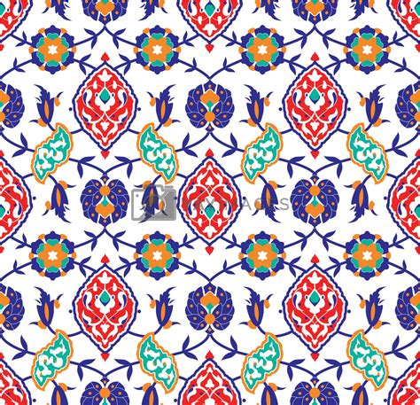 Traditional Islamic Flower Pattern By Sateda Vectors And Illustrations