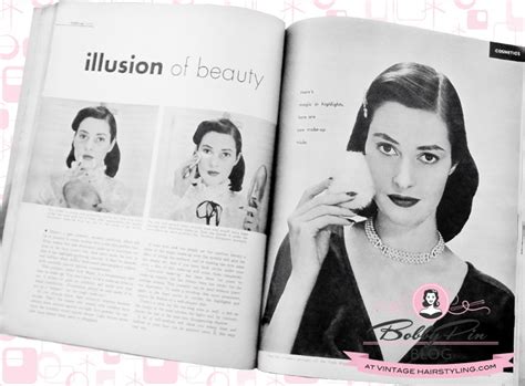 A Lesson In 1950s Contouring From 1000 Hints Beauty Magazine Vintage