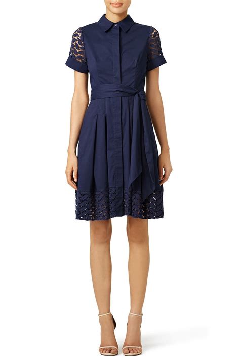 Navy Miralene Dress By Shoshanna For Rent The Runway