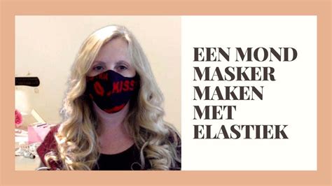 Een Mondmasker Maken Met Elastiek YouTube