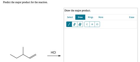 Solved Predict The Major Product For The Reaction Draw The
