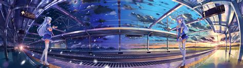 Panoramic Photography Of Anime Poster Hd Wallpaper Wallpaper Flare