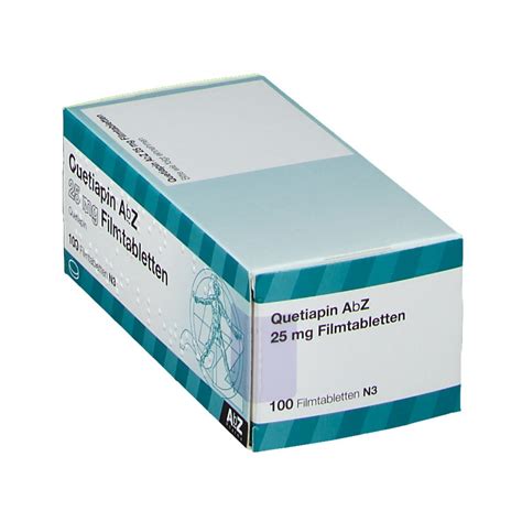 It is taken by mouth. QUETIAPIN AbZ 25 mg Filmtabletten 100 St - shop-apotheke.com