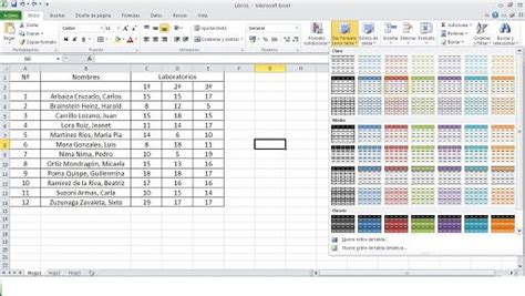 Utilidad De Dar Formato Como Tabla Formatos De Celdas Excel Intermedio