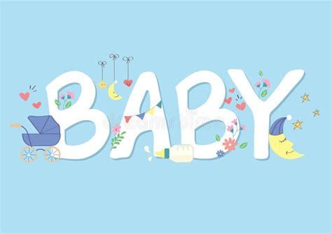 Cute Baby Font Vector Stock Vector Illustration Of Eps10 92629578