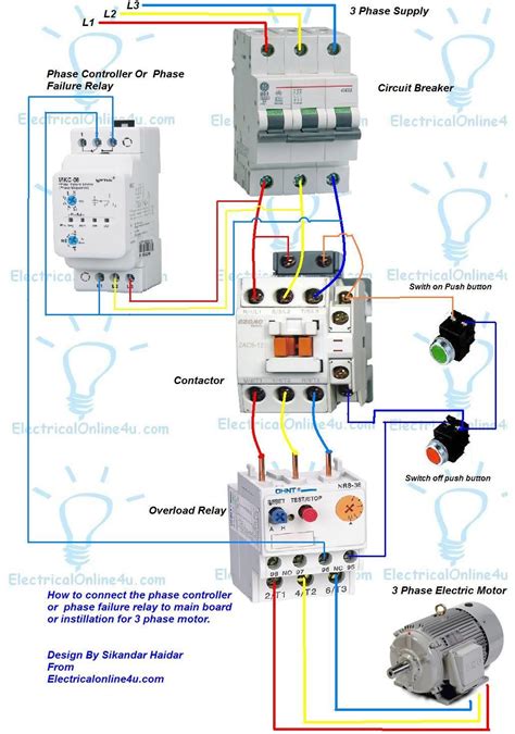 3 Phase Contactor Wiring Diagram With Timer