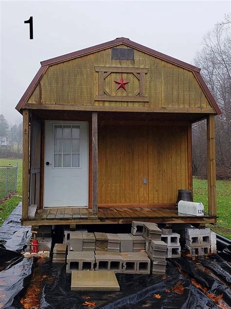 I am looking at putting a prebuilt shed on my property to use for partial storage and weekend cabin use. Barn Shed Converted to $15k Tiny Cabin