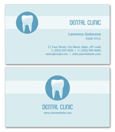 Dentist And Dental Clinic Business Card Template 40 Free Psd Format