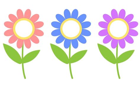 Premium Vector Illustration Of Three Flowers