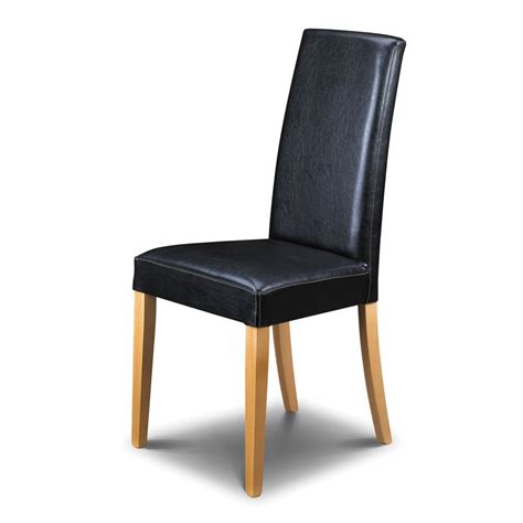 Luxury modern chairs white leather dinner chair metal. Buy The Julian Bowen Athena Black Leather Dining Chair - £ ...