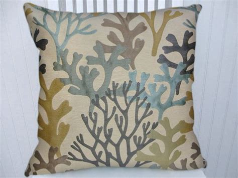 New Coral Decorative Pillow Cover 18x18 Or 20x20 Or 22x22 Blue