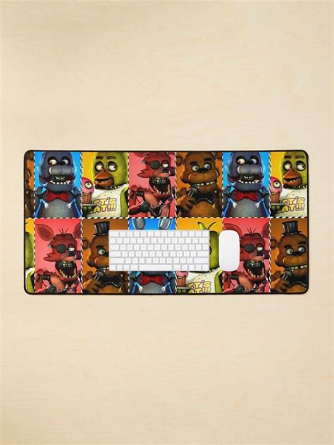 Fnaf Security Breach Mouse Pad By Lojy Pink Mouse Pad Design Mouse