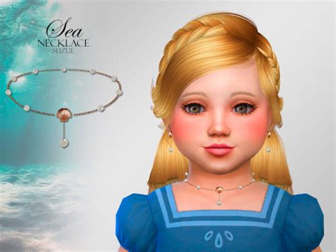 Sea Toddler Necklace By Suzue At Tsr Sims 4 Updates