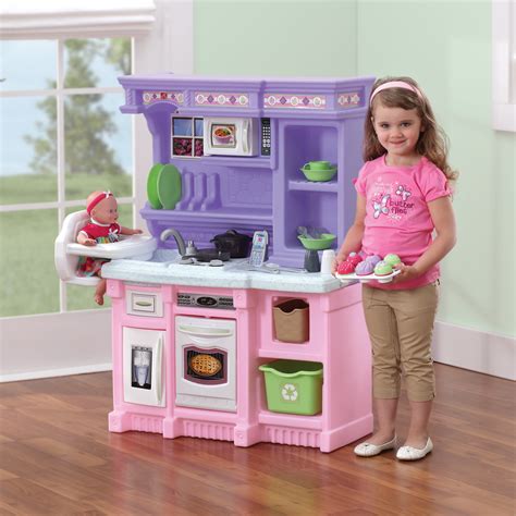 Step2 Little Bakers Kids Play Kitchen With 30 Piece Accessory Set